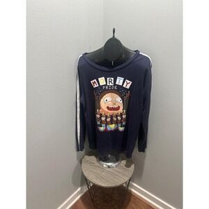 Rick & Morty Pride Womens XL  Long Sleeve Shirt Box Lunch